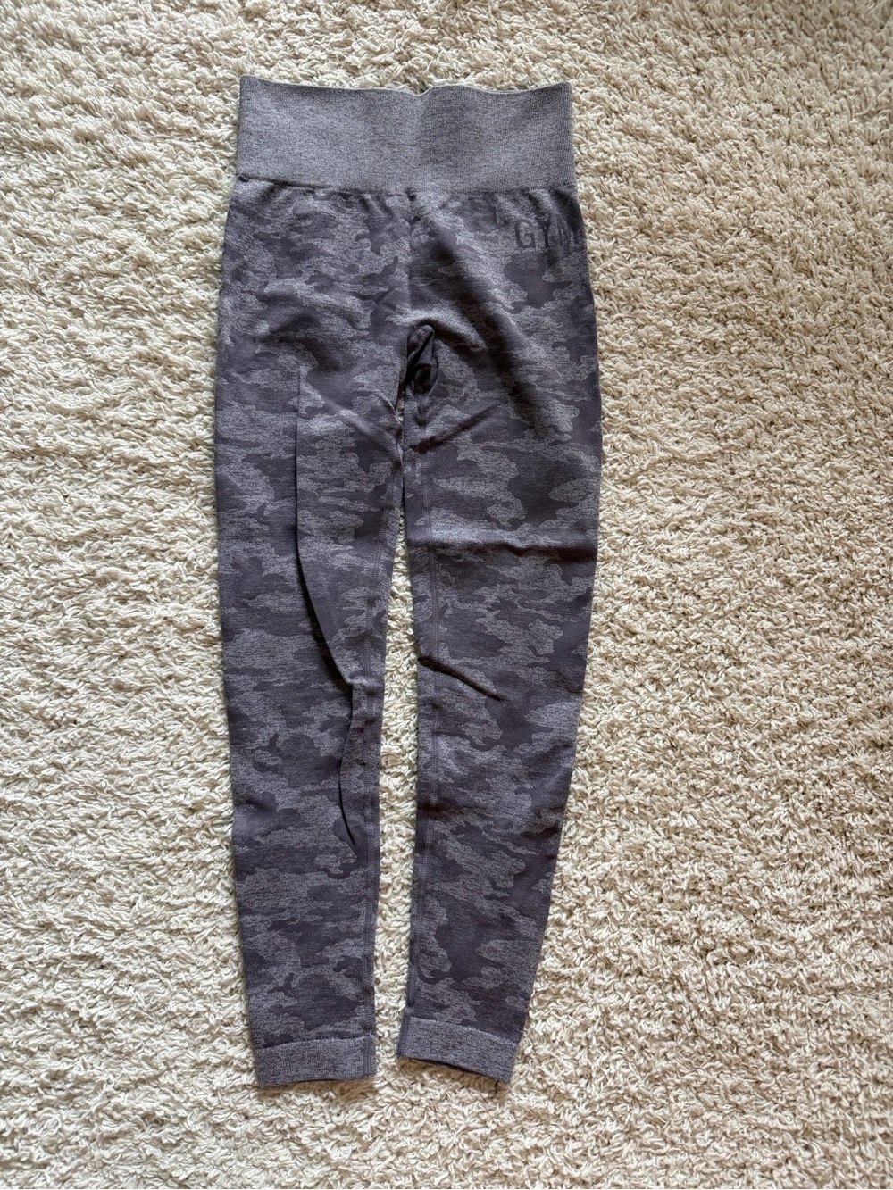 Gymshark Charcoal Grey Camo High-Waist Leggings